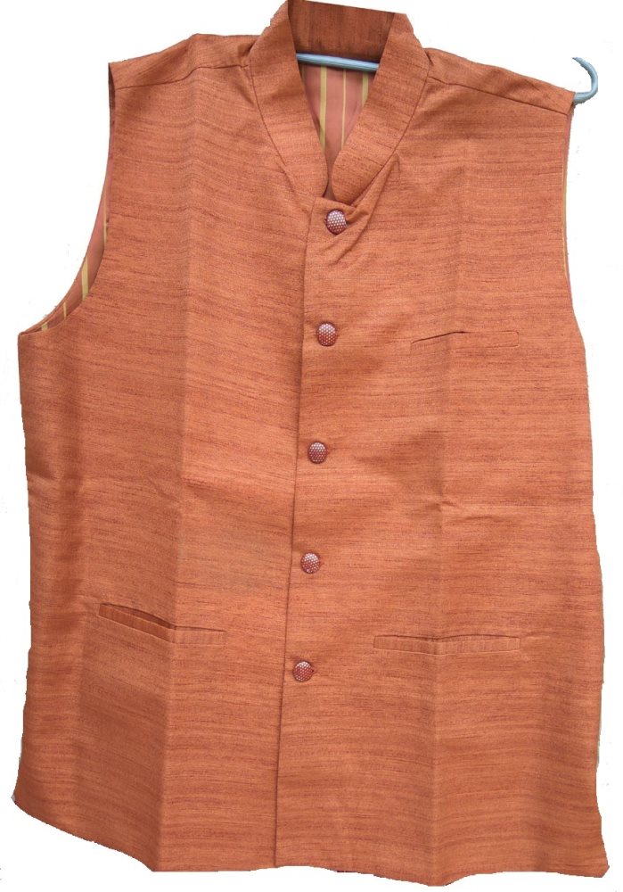 Tussar silk modi jacket