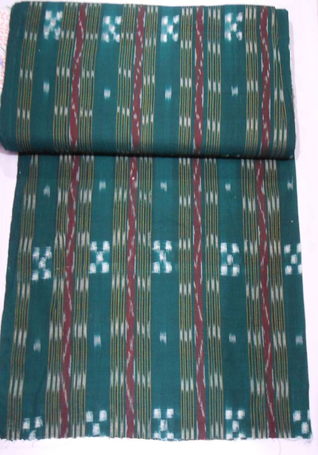 Pasapali Green Stripped Ikat Design