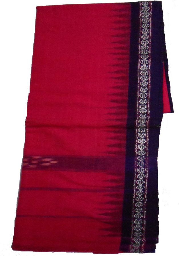 Red Ikat Cotton Gamchha